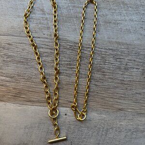 Madewell Gold Chunky Necklaces